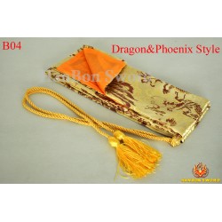 Sword bags for Japanese samurai sword dragon phoenix style